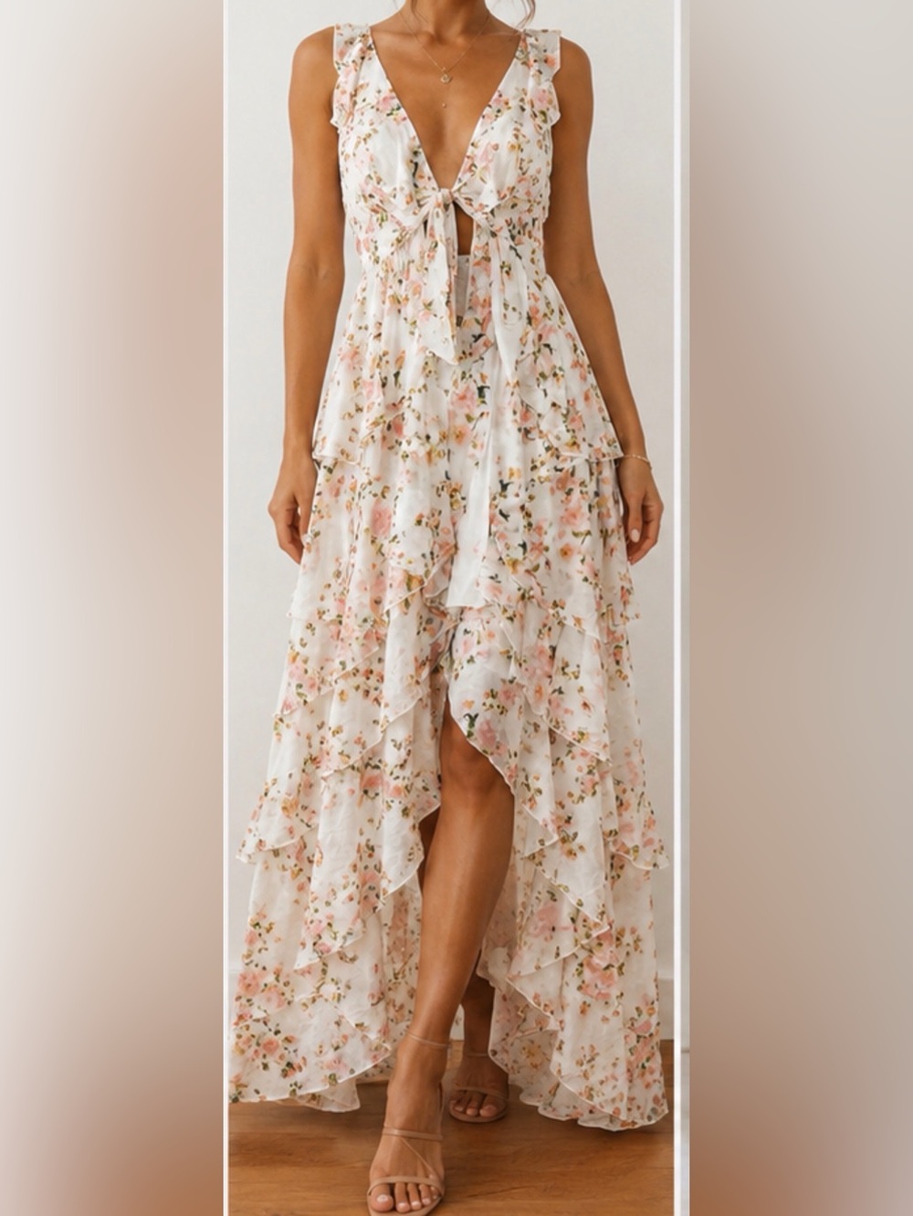 Rachel Roy White Floral Dress